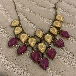 Baublebar purple and tan necklace